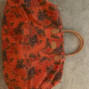 Floral Red GAP Travel Bag